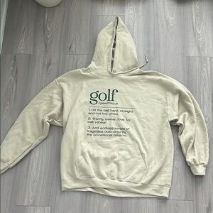 Cream Golf Hoodie